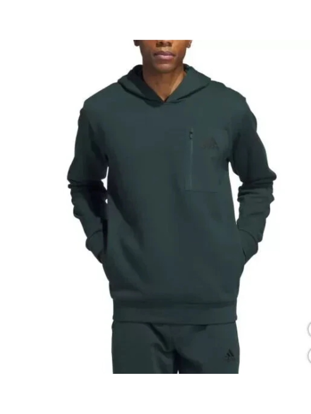 adidas Men’s Forest Green Pullover Hoodie